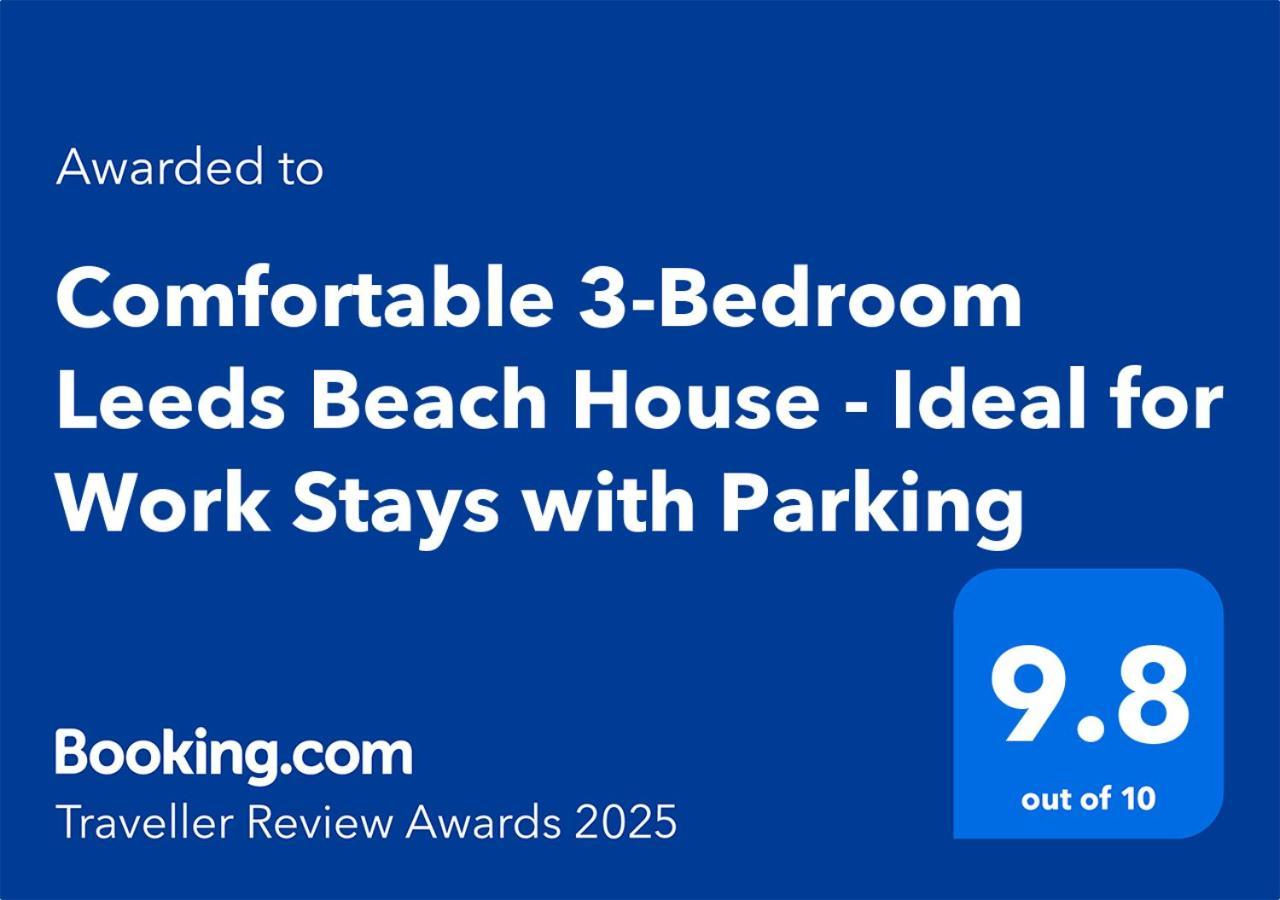 Comfortable 3 Bedrooms Leeds Beach House - Ideal For Family And Contractors - Free Parking For 2 Cars 외부 사진
